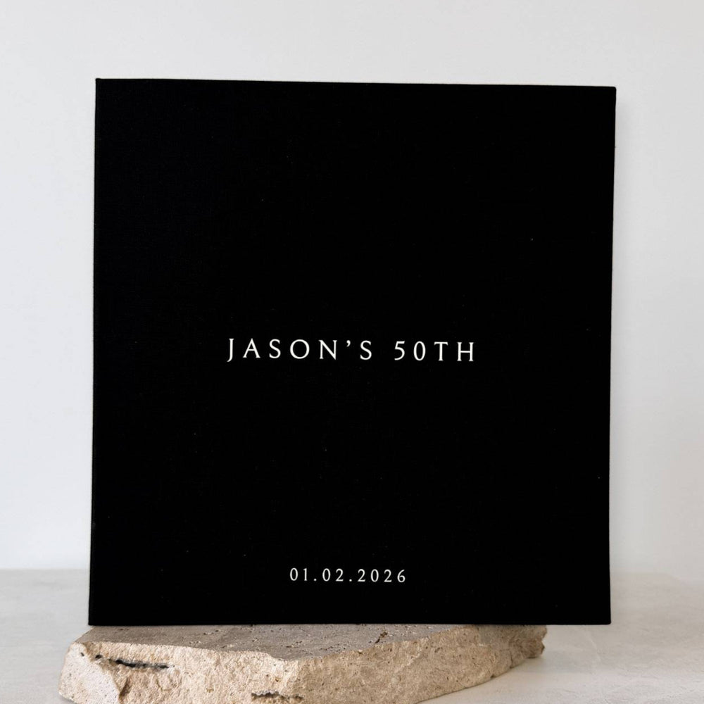 Birthday Photo Album Self-Adhesive Almond Linen