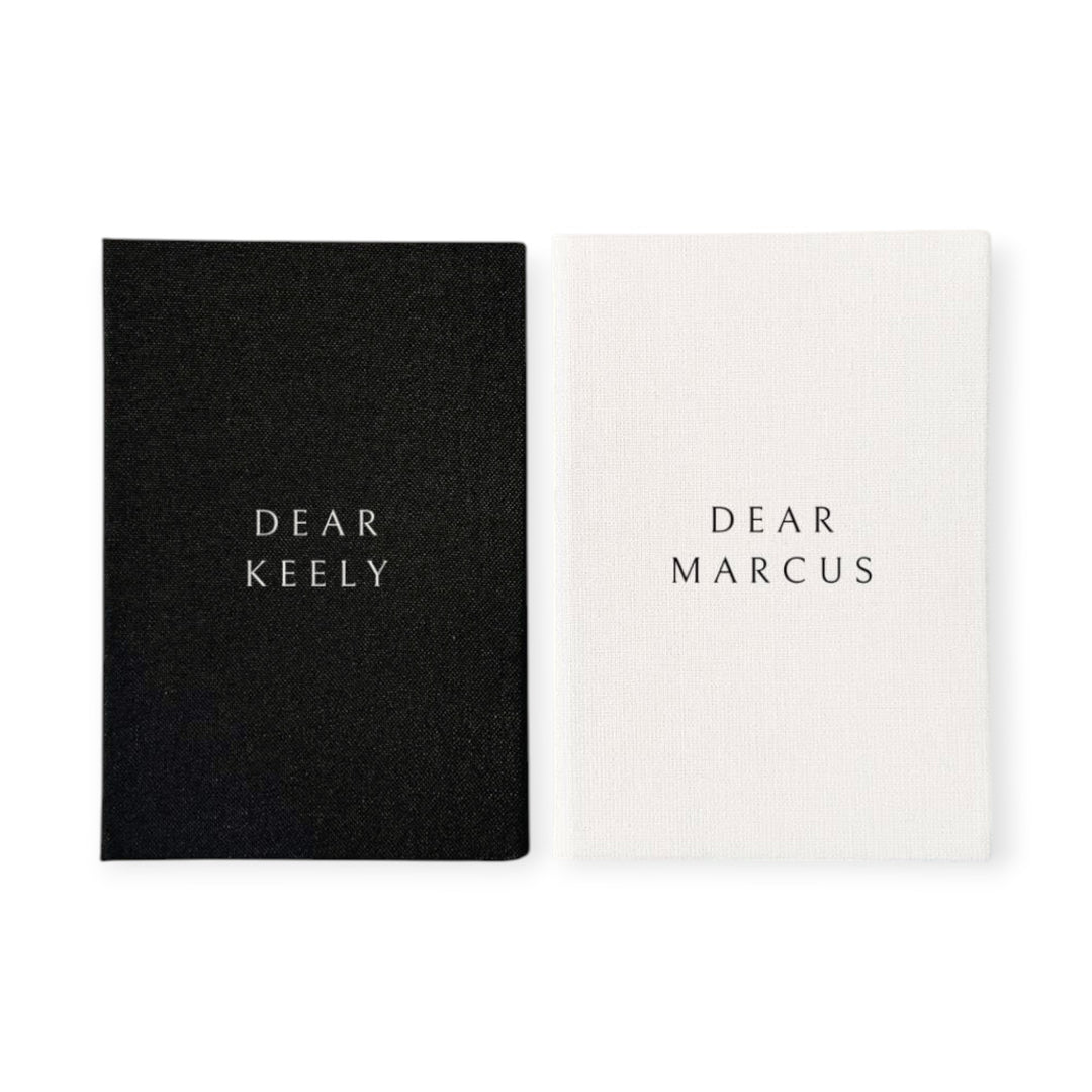 His and hers wedding vow books