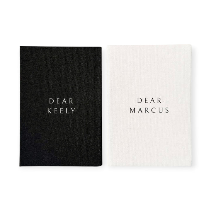 His and hers wedding vow books