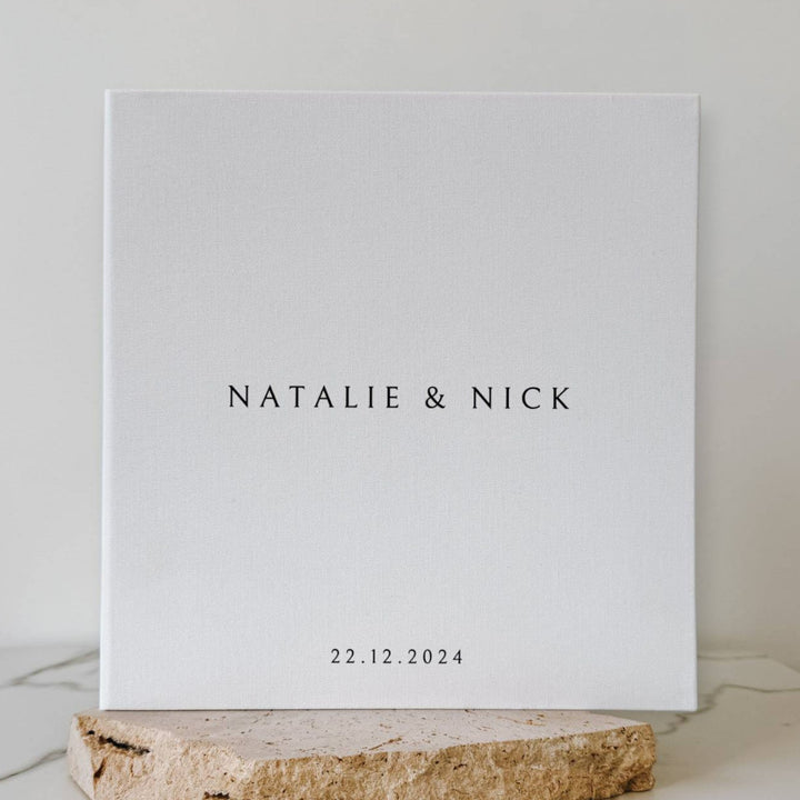 Wedding Photo Album Self-Adhesive Linen Sage