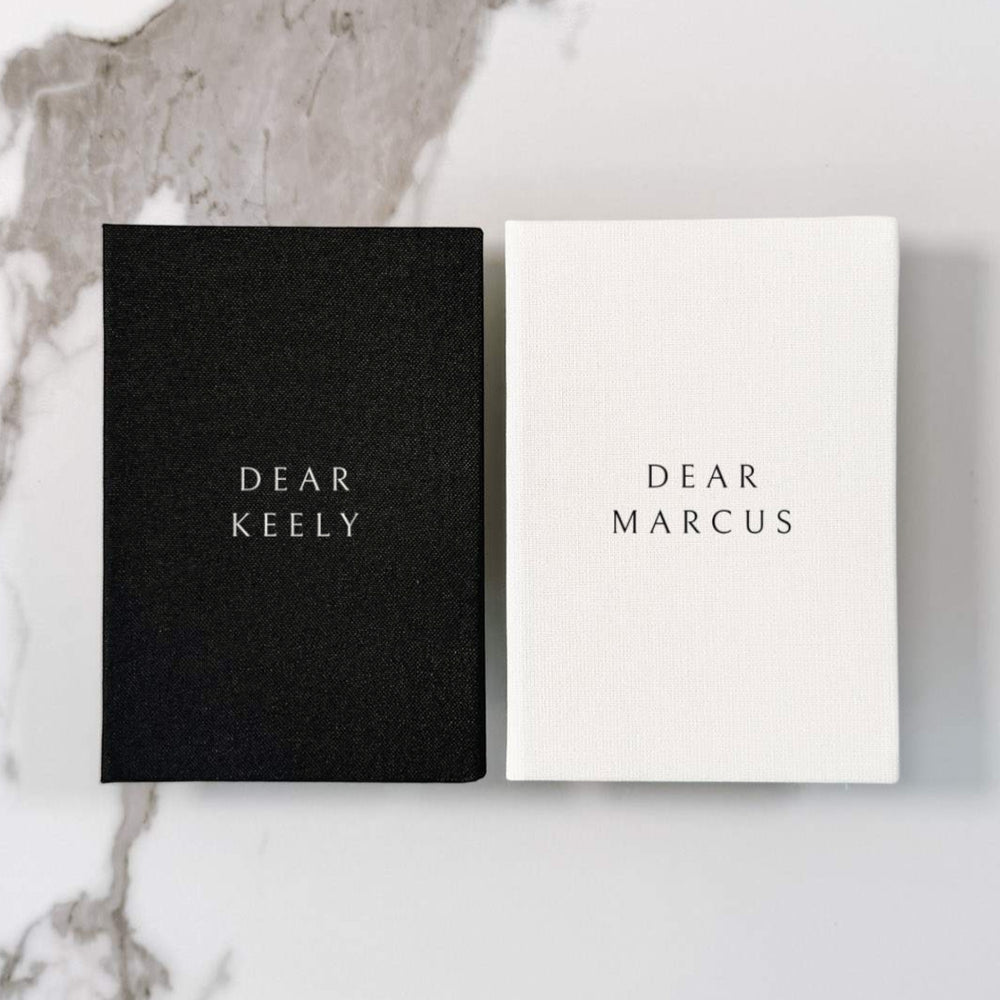 His and hers wedding vow books