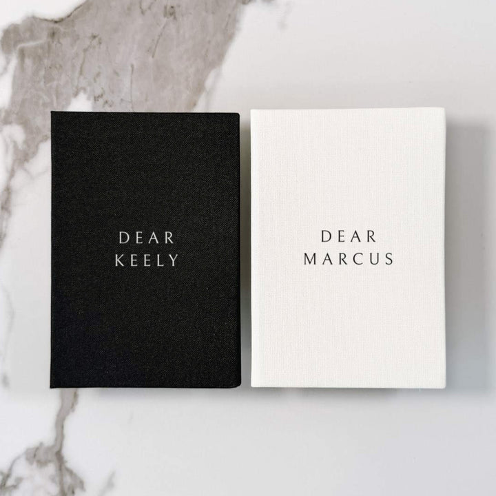 His and hers wedding vow books