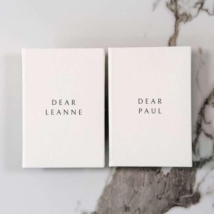 His and hers wedding vow books