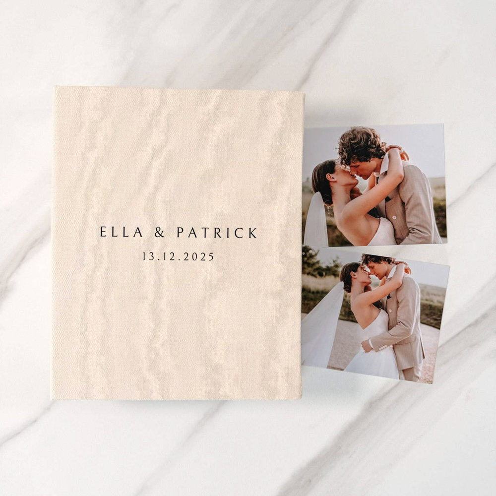 Wedding Photo Album Timeless Linen Finish Sage