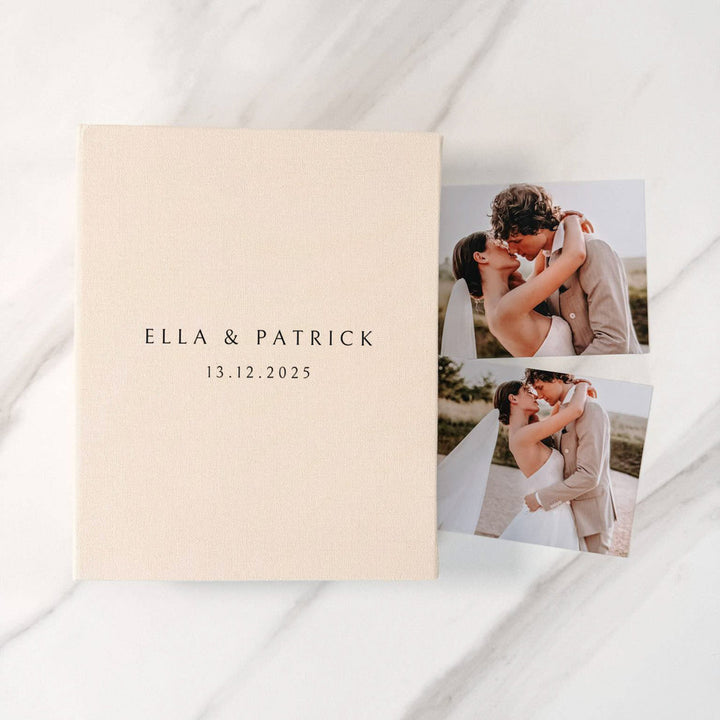 Wedding Photo Album Timeless Linen Finish Sage