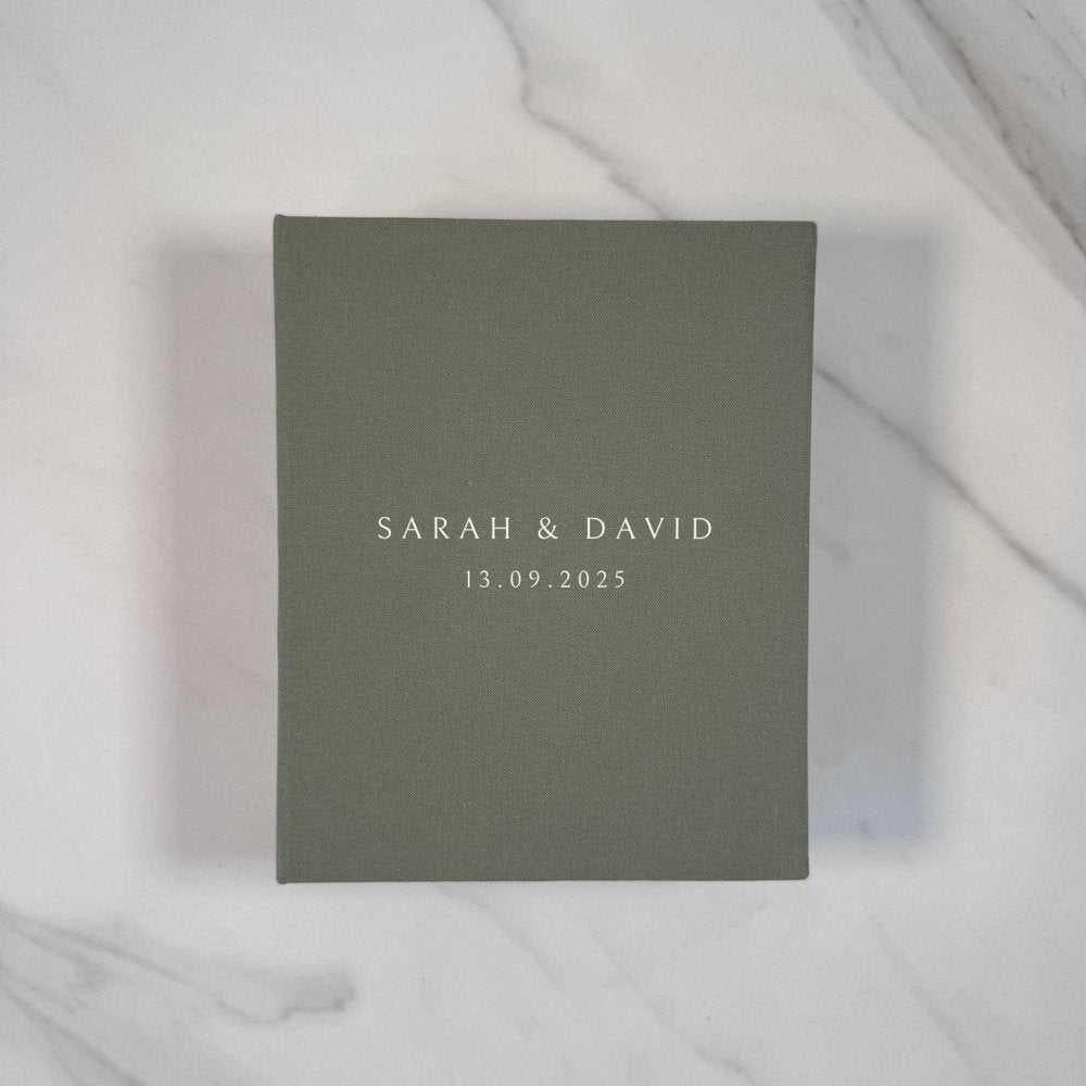 Wedding Photo Album Timeless Linen Finish Ivory