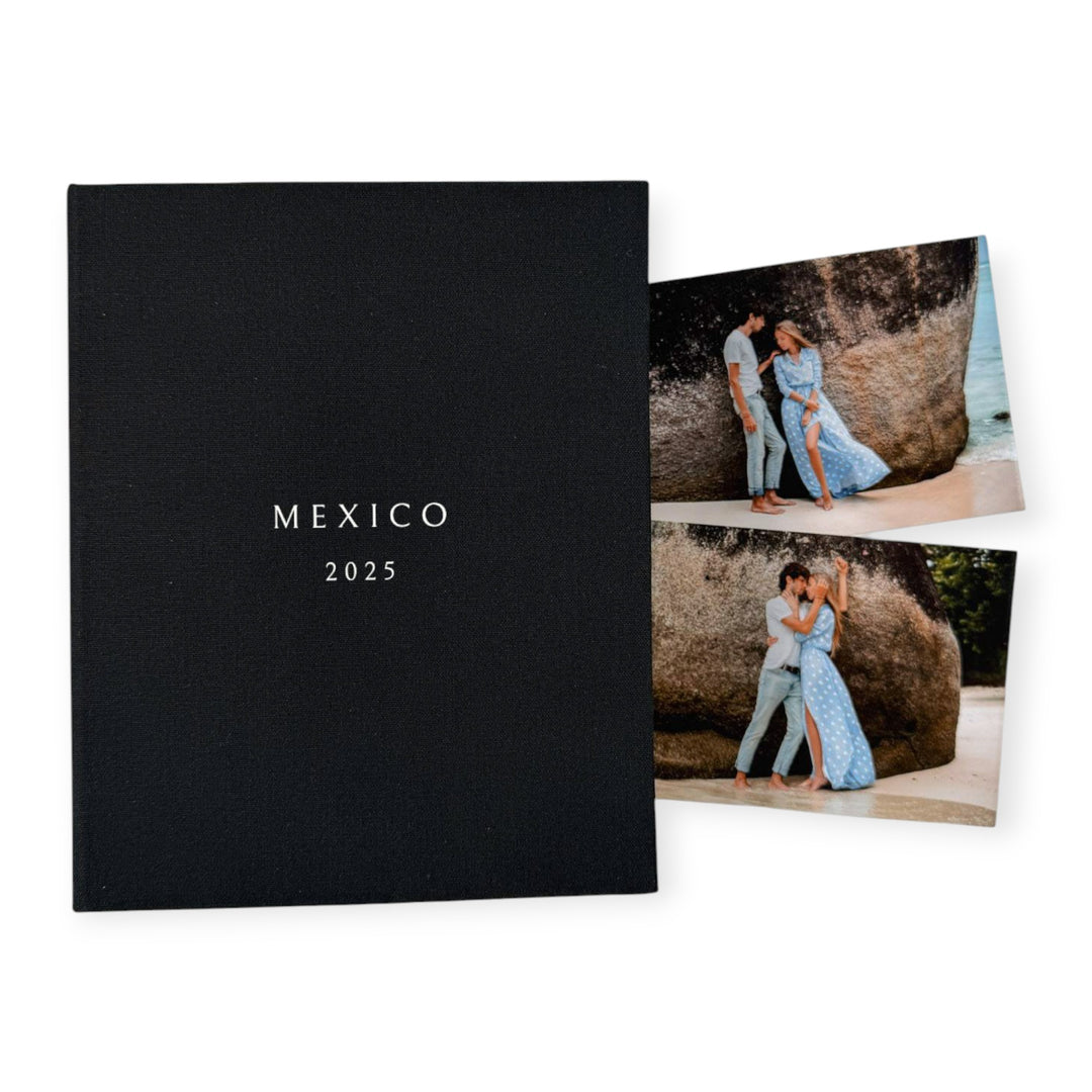 Classic Travel Photo Album Linen Finish Ivory