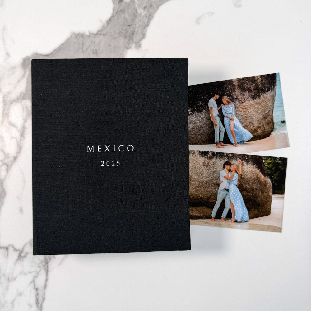 Classic Travel Photo Album Linen Finish Ivory