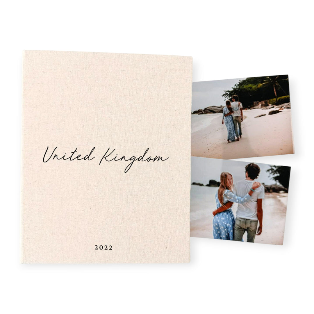 Travel Photo Album Keepsake Linen Finish Sage