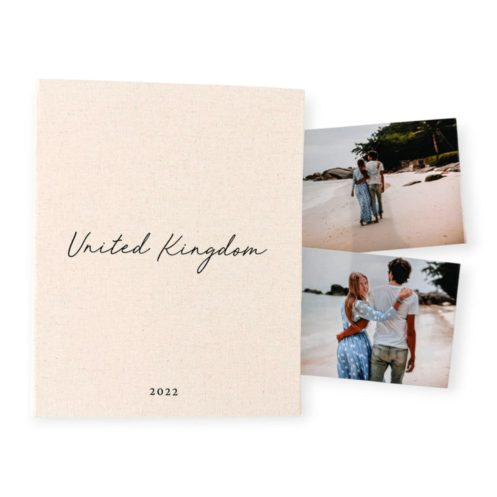 Travel Photo Album Keepsake Linen Finish Sage