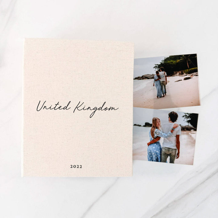Travel Photo Album Keepsake Linen Finish Sage
