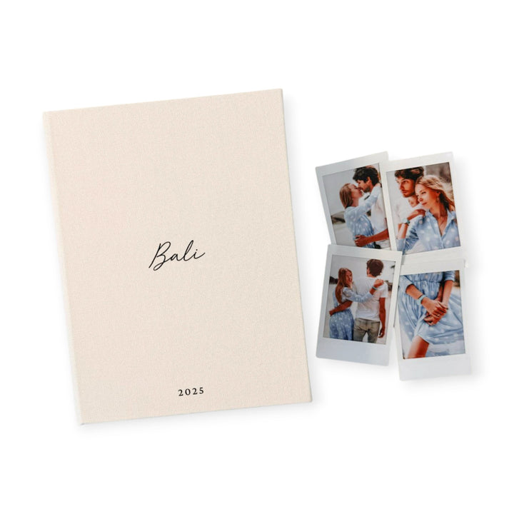 Custom Travel Photo Album - Linen Travel Instax Album D82