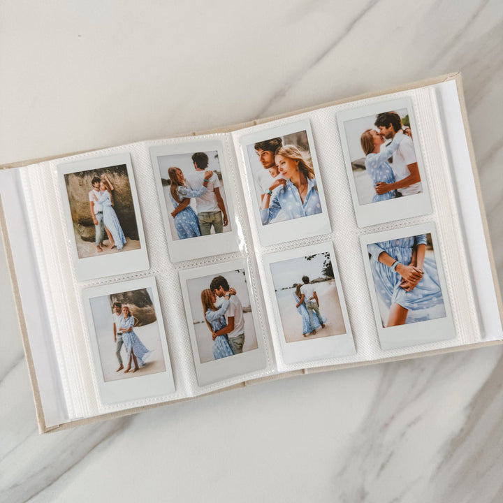 Custom Travel Photo Album - Linen Travel Instax Album D80
