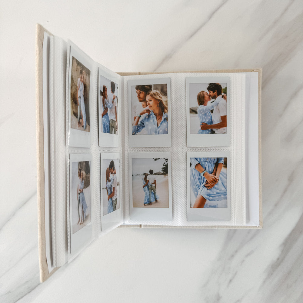 Custom Travel Photo Album - Linen Travel Instax Album D80