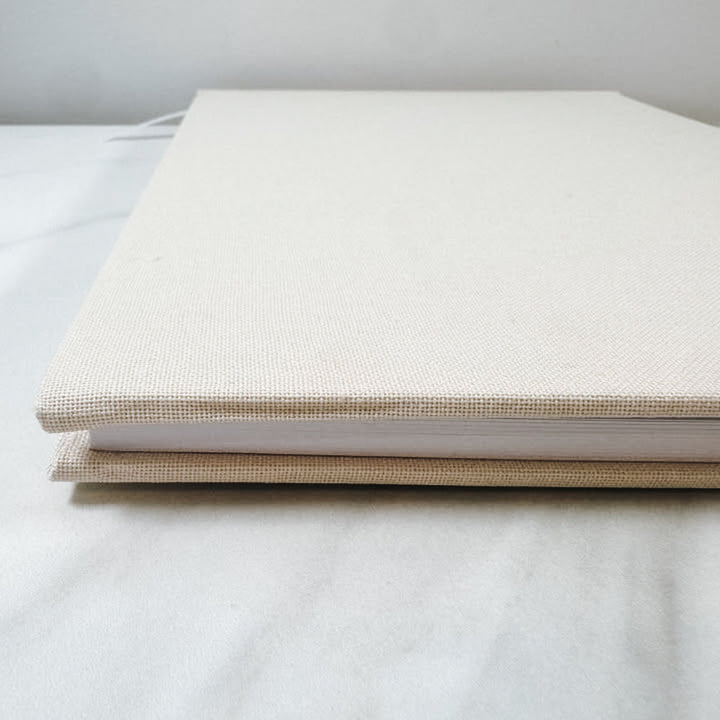 Wedding guest book linen covers