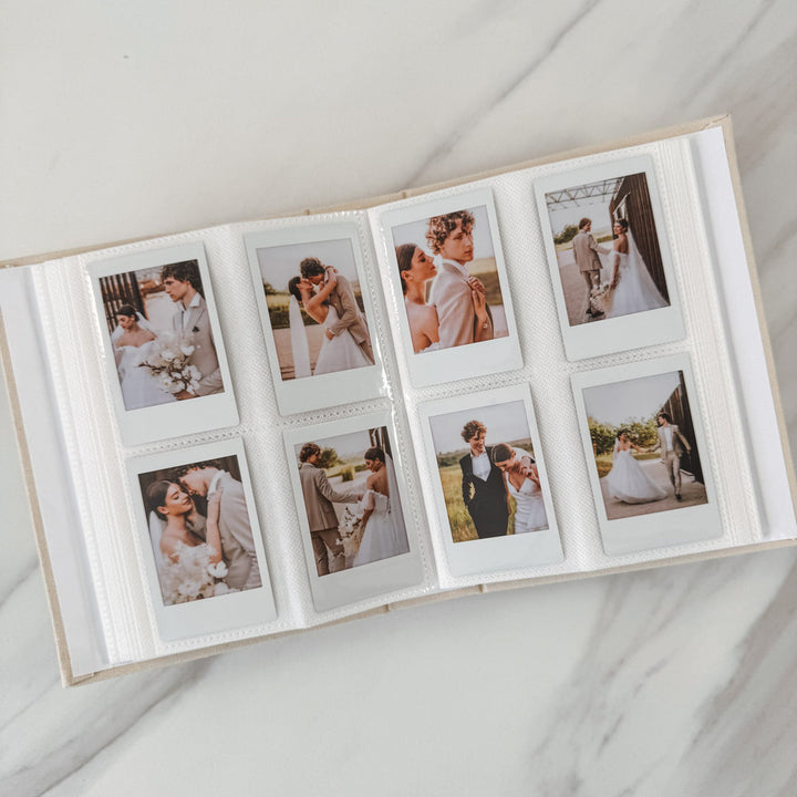 Custom Wedding Photo Album - Linen Wedding Instax Album D03