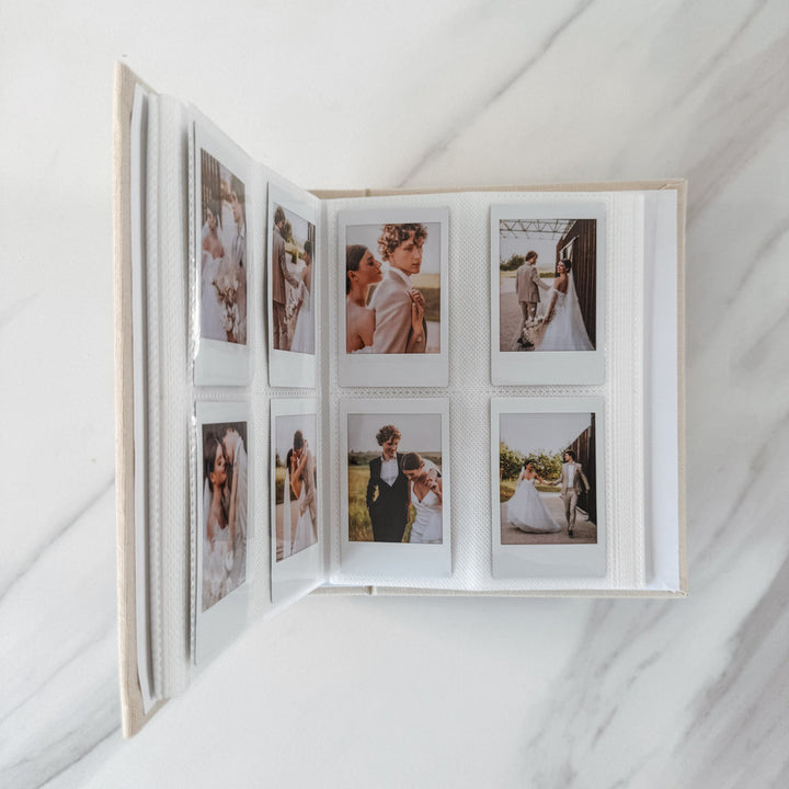 Custom Wedding Photo Album - Linen Wedding Instax Album D03